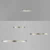 Pierścieniowa lampa wisząca BARI LE44316 LED 181W 3000K srebrna