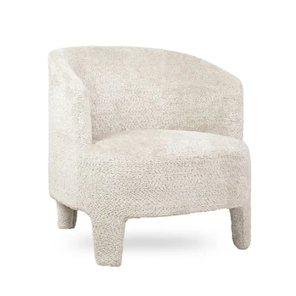 Tapicerowany fotel OSCAR MM001501100358 beżowy kubełkowy tkanina 70cm