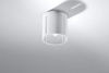 Natynkowa LAMPA sufitowa SL.0355 metalowa OPRAWA plafon tuba biała