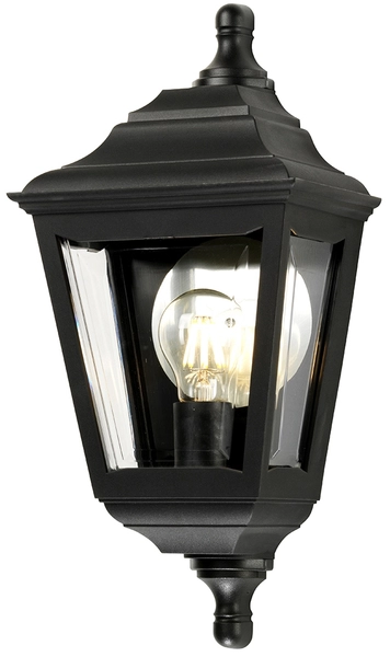 Klasyczna latarnia naścienna KERRY-FLUSH Elstead LED 100W ogrodowa czarna