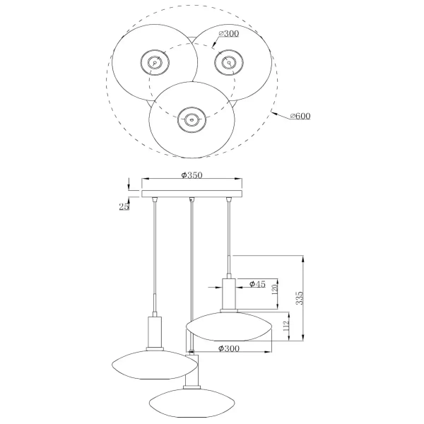 Kaskadowa wisząca lampa SINGALA 25413/13/02 Lucide szklana biała