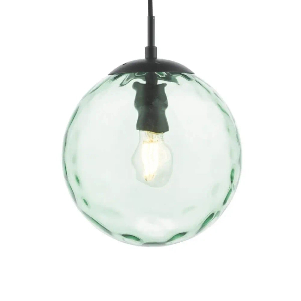 Salonowa lampa wisząca Ripple SP72-RIP8824 kula zielony czarny