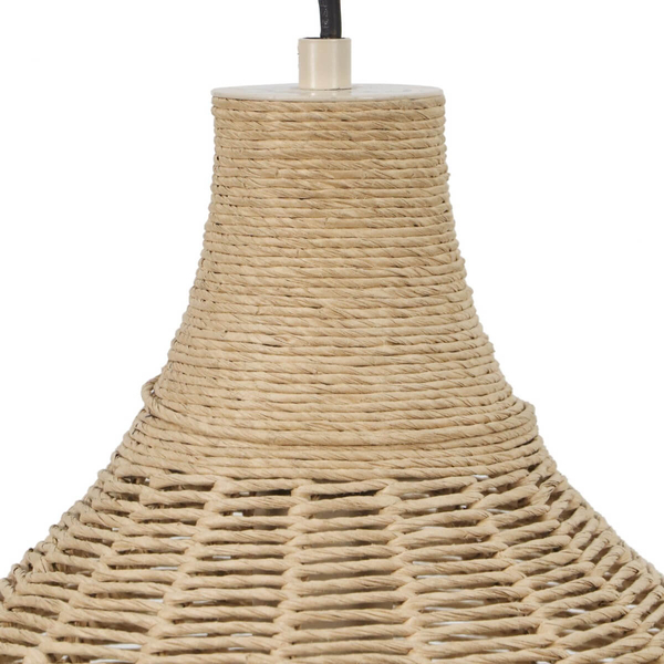 Salonowa lampa wisząca JANNE 366790136 pleciona japandi beżowa