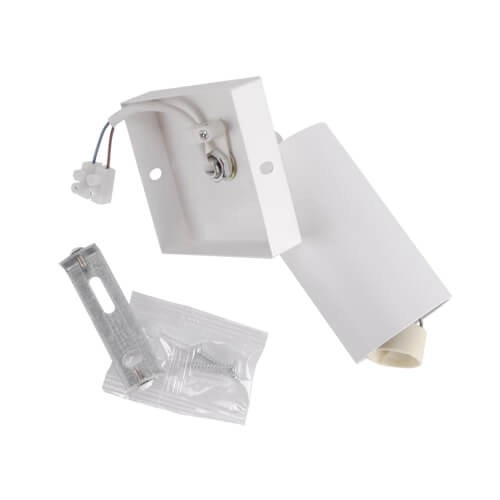 Kinkiet LAMPA ścienna MANAM 03759 Ideus metalowa OPRAWA regulowana tuba reflektorek okrągły biały