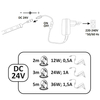 Zestaw taśma LED z zasilaczem 5m 324184 LED 35W 4000K 24V biała