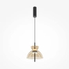 Lampa wisząca kopuła Bangkok MOD185PL-L12CG3K2 LED 12W 3000K mosiądz czarna