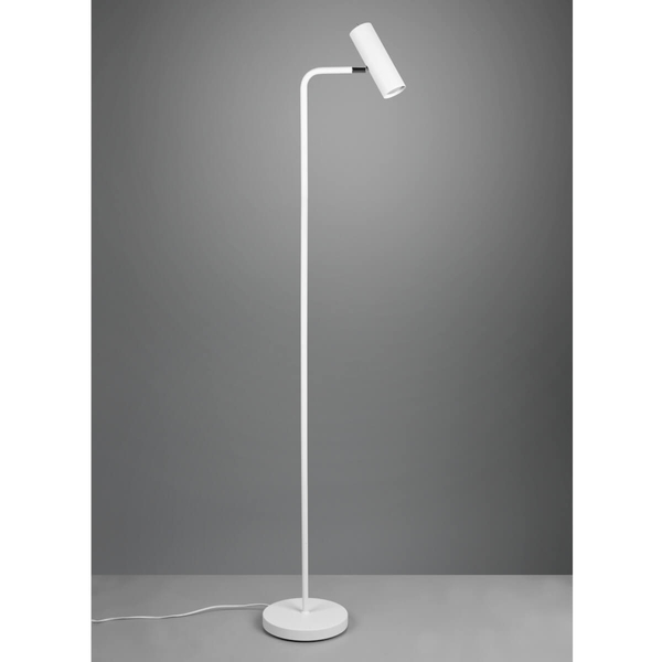 Salonowa lampa podłogowa VANTOS DL131412400 Trio regulowana tuba biała