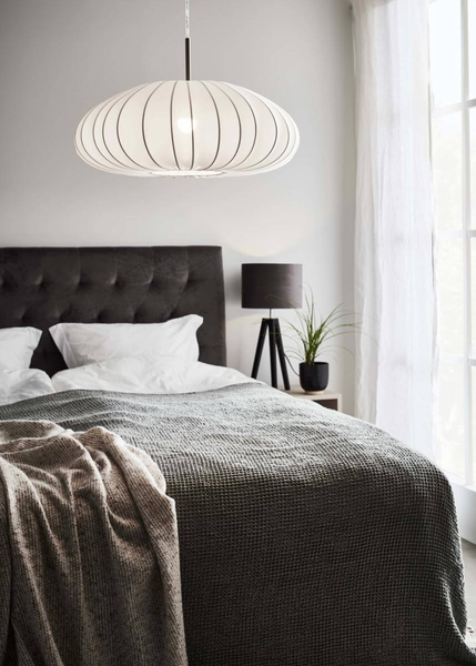 Wisząca lampa pokojowa Mist biały zwis nad stolik loft