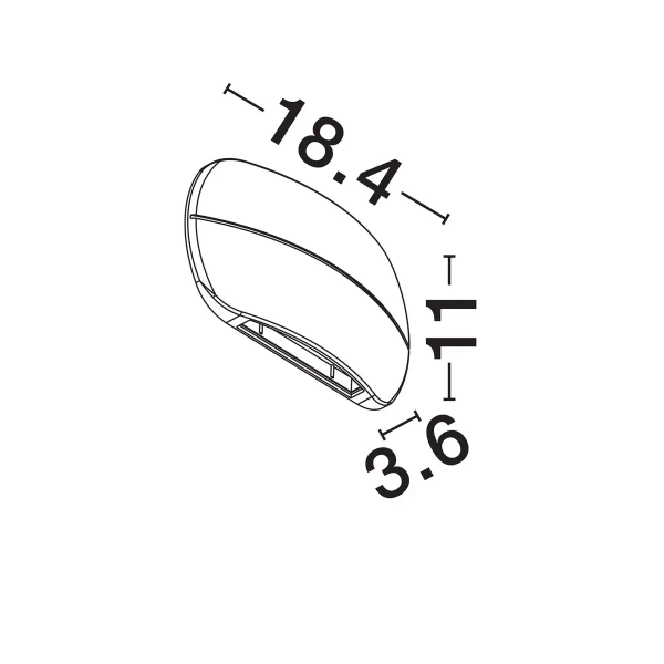 Metalowa lampa na elewację FARDANO LE75227 LED 10W 3000K IP65 czarna
