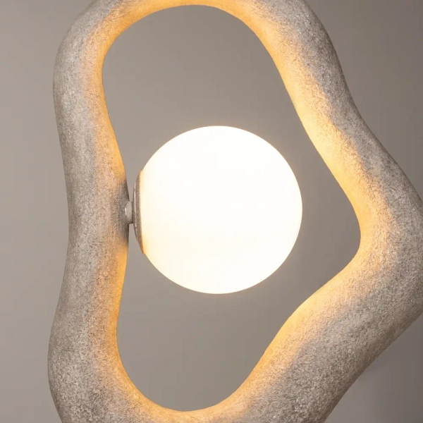 Wisząca modernistyczna lampa Opus MOD380PL-01GR nad stół do jadalni szara