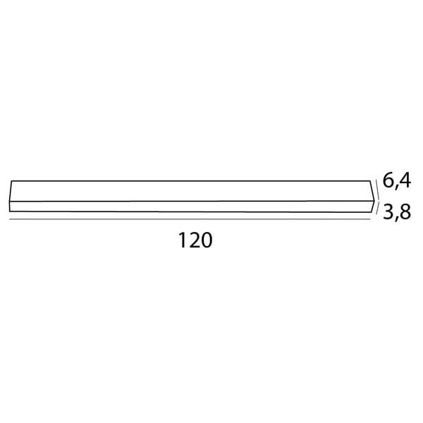 Podłużna lampa sufitowa RX C0260 Maxlight LED 30W 3000K listwa czarny