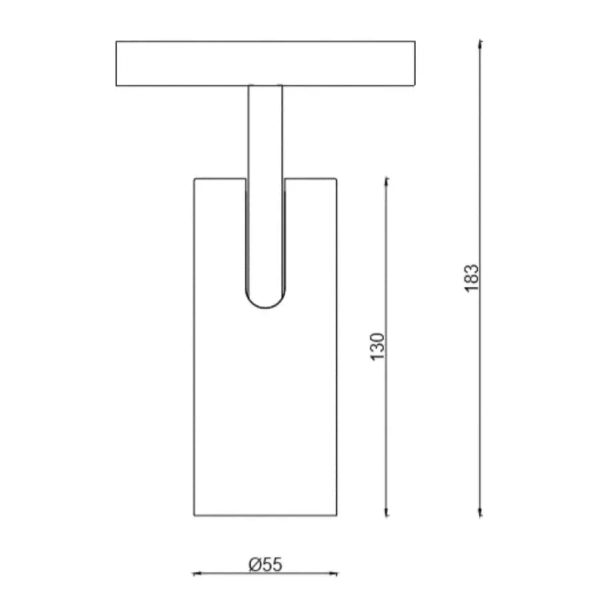 Oprawa szynowa Magneto Abigali LWQ-M01 LED 7W ze ściemniaczem czarna