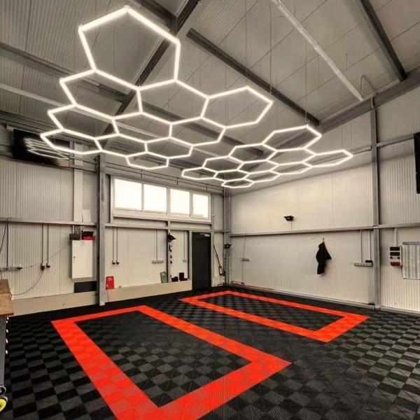 Liniowa lampa sufitowa Hexagon HEX-297X412-WW LED 331W 3000K IP54 biały