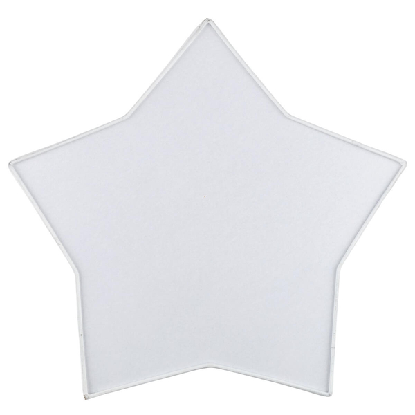 Natynkowa lampa Star 4514 gwiazdka do salonu metalowa biała