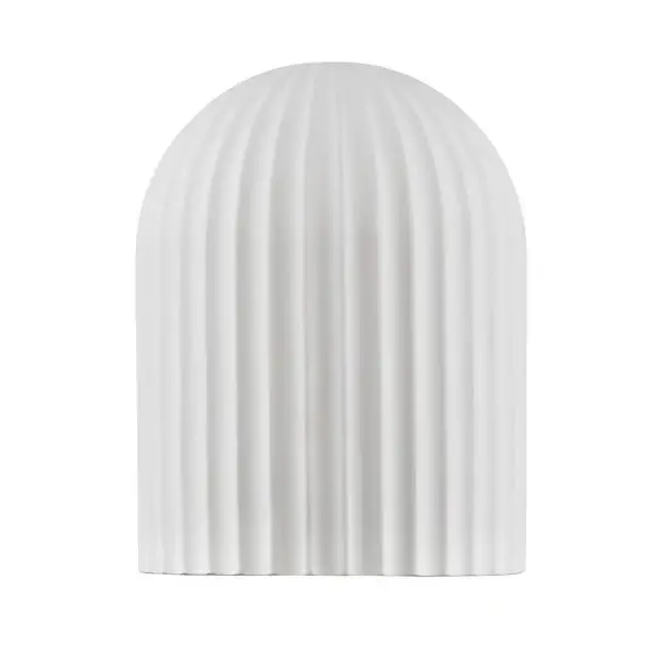 Ryflowana lampa ścienna GIRONTO LE45304 do salonu gipsowa biała