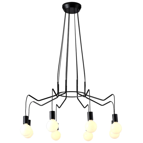 Wisząca lampa BASSO 38-71057 industrialna pająk zwis metalowy czarny
