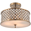 Lampa sufitowa glamour Hudson 70558 Endon kryształki crystals mosiądz