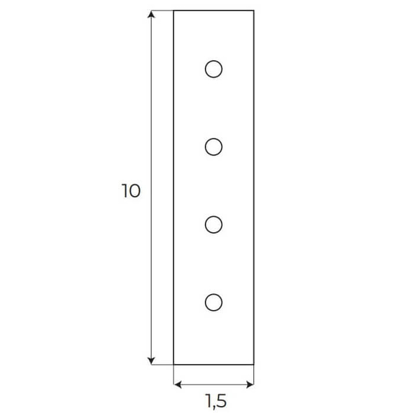 Łączenie kątownika wpuszczanego z szyną wpuszczaną Magnetic MA0013 czarne