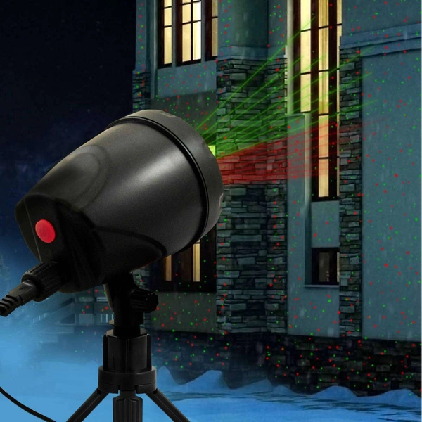 Stojąca LAMPA zewnętrzna 308948 Polux ogrodowy PROJEKTOR laserowy ogrodowy LED 12W różne wzory IP44 czarny