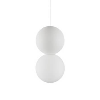 Betonowa lampa wisząca IBAGUE LE42063 nad stół kulista biały