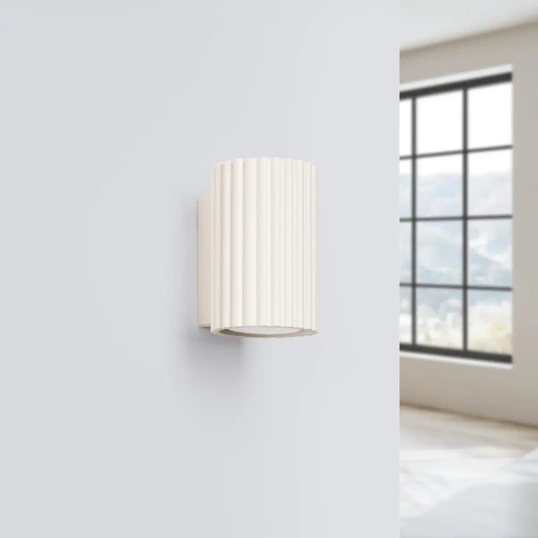 Naścienna lampa góra-dół KARBON SL.1652 tubka beżowa