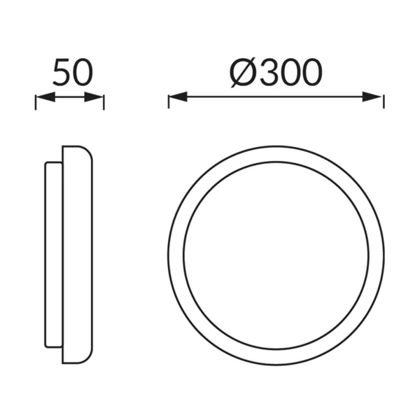 Hermetyczny plafon Edytor 04336 Ideus LED 21W 4000K IP65 biały