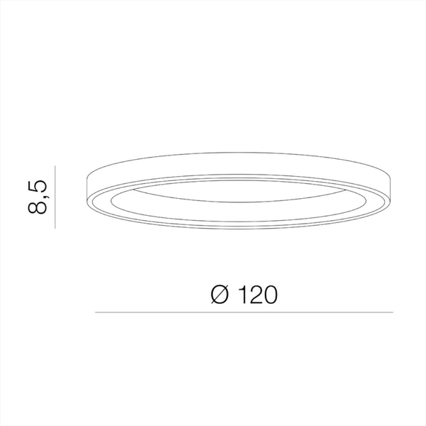Sufitowa lampa ledowa Marco AZ5042 100W 3000-6500K okrąg złota