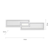Sufitowa lampa sterowana pilotem EDGING biała 14875-16 1xLED 36W 2700-5000K CCT