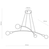 Pokojowa lampa wisząca kule Helix 2724 TK Lighting metalowa czarna