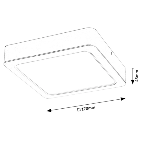 Biała lampa przysufitowa Shaun 3175 LED 18W 4000K do salonu biały