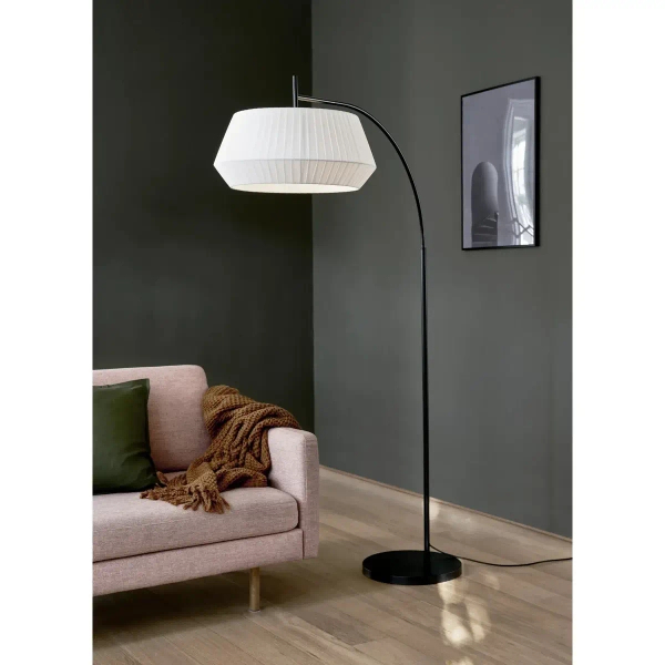 Lampa podłogowa do salonu DICTE 2112414001 biały czarny