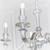 Klasyczna lampa wisząca Finsbury 73598 na łańcuchu świecznikowa srebrna