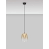 Owalna lampa wisząca JAREVIA LE45125 LED 3W 3000K szklana złota
