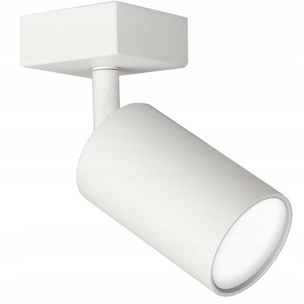 Metalowa lampa sufitowa SLP8115 regulowana tuba do pokoju biała