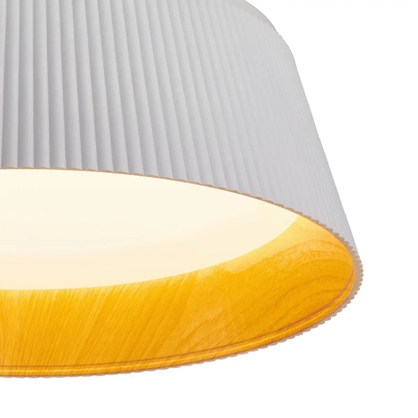 Plafon do salonu FRILL ST-DL6487-C-WH LED 21W 3000K biały drewniany