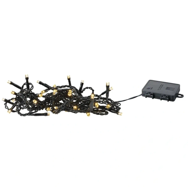 Łańcuch choinkowy z lampkami 9m 40 LED 1,8W IP44 ciepła