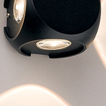 Czarny kinkiet PATRAS 9115 LED 4W 3000K kostka elewacyjna outdoor