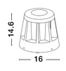 Ogrodowa lampa stojąca CAMPECHE LE71468 Luces Exclusivas LED 8,2W 3000K IP65 czarna