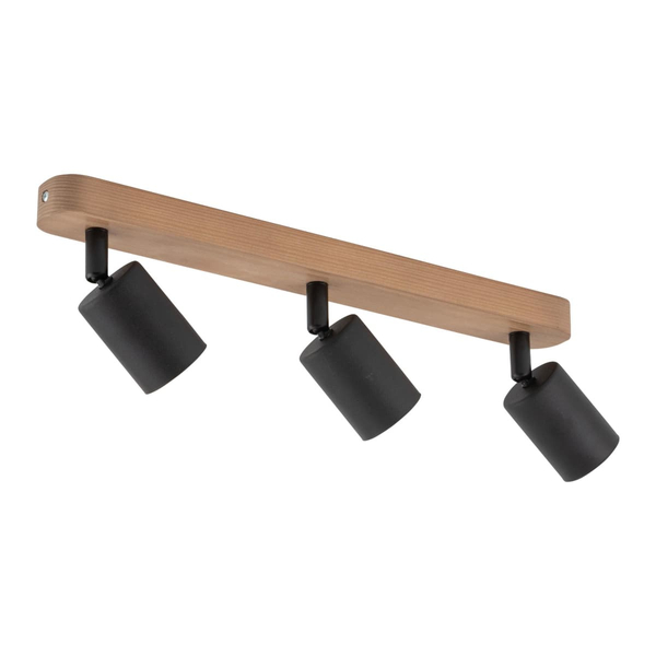 Reflektor sufitowy potrójny Top Wood 3292 TK Lighting okrągły drewniany