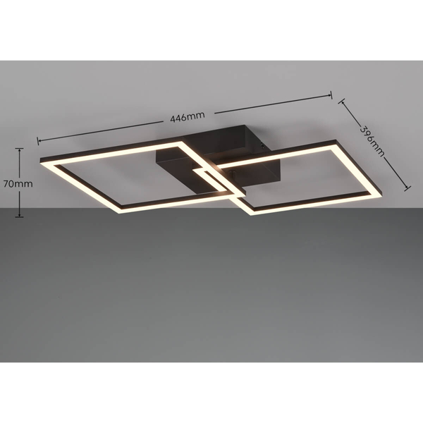 Sufitowa lampa metalowa ASTRIL DL132-64492 LED 20W 3000K czarna
