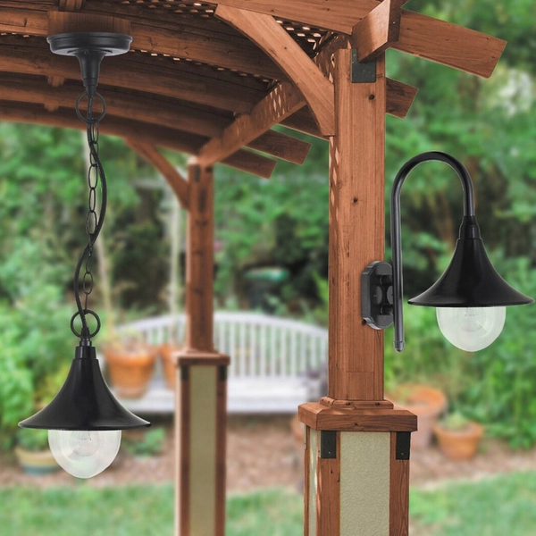 Klasyczna lampa elewacyjna Konstanz 8245 Rabalux IP44 metalowa czarna