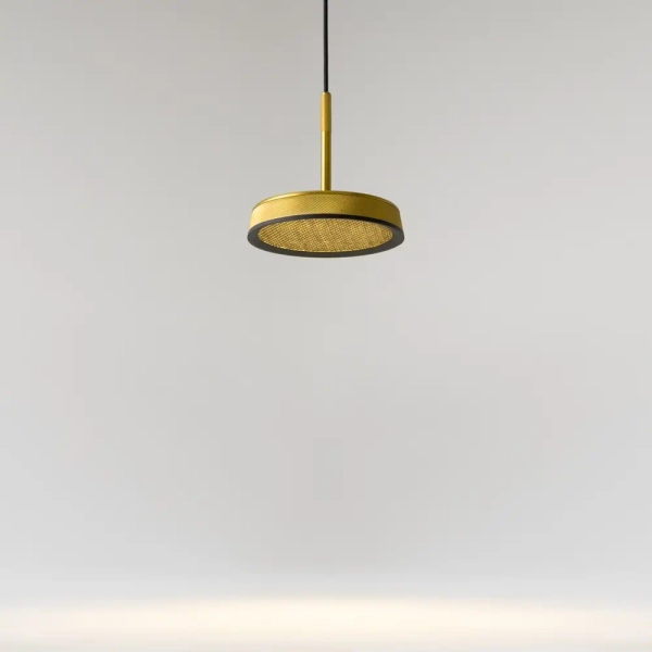 Okrągła wisząca lampa El MOD041PL-L15G3K LED 12W 3000K mosiądz