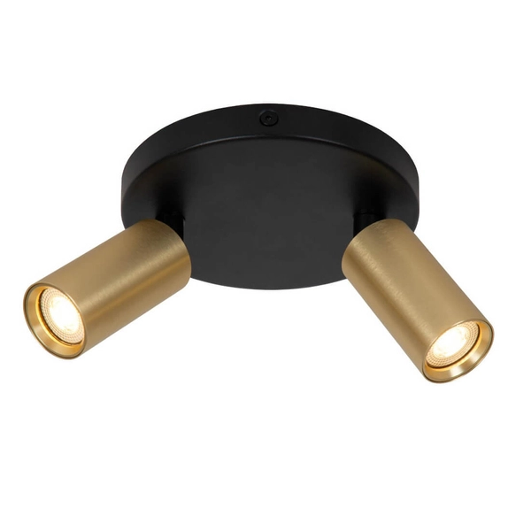 Nowoczesna lampa sufitowa RITMO 09942/12/02 tubki regulowane czarne złote