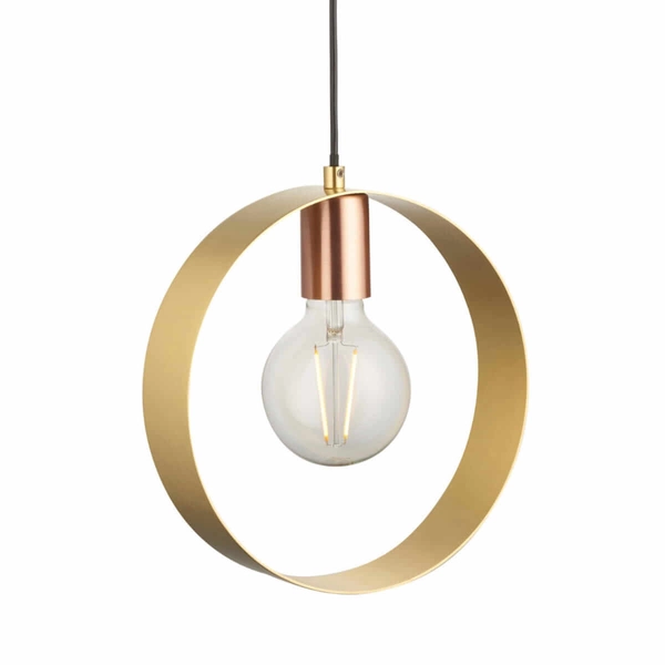 Lampa wisząca nad wyspę kuchenną Hoop 97664 Endon mosiądz nikiel miedź