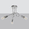 Lampa przysufitowa nad stół Supeł SL.1440 Sollux metalowy chrom