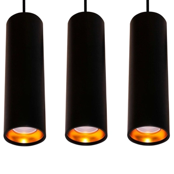 LAMPA wisząca LATI 307583 Polux metalowa OPRAWA listwa ZWIS tuby czarne