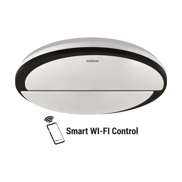 Plafon sterowany smartfonem Polar 04078 Ideus LED 48W 4200K IP44 czarna
