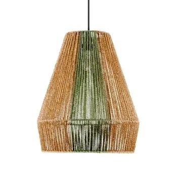 Sznurkowa lampa wisząca GRANIVO LE45348 boho drewniana brązowa