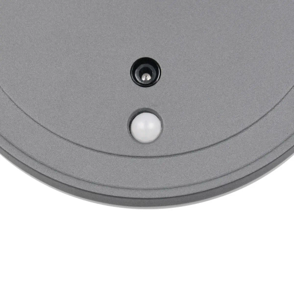 Okrągły kinkiet z czujnikiem FORTALEZA R23056142 LED 2W 3000K IP54 antracyt