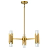 Wisząca lampa do salonu Marvele MARVELE6-AB-OPAL tubki mosiądz